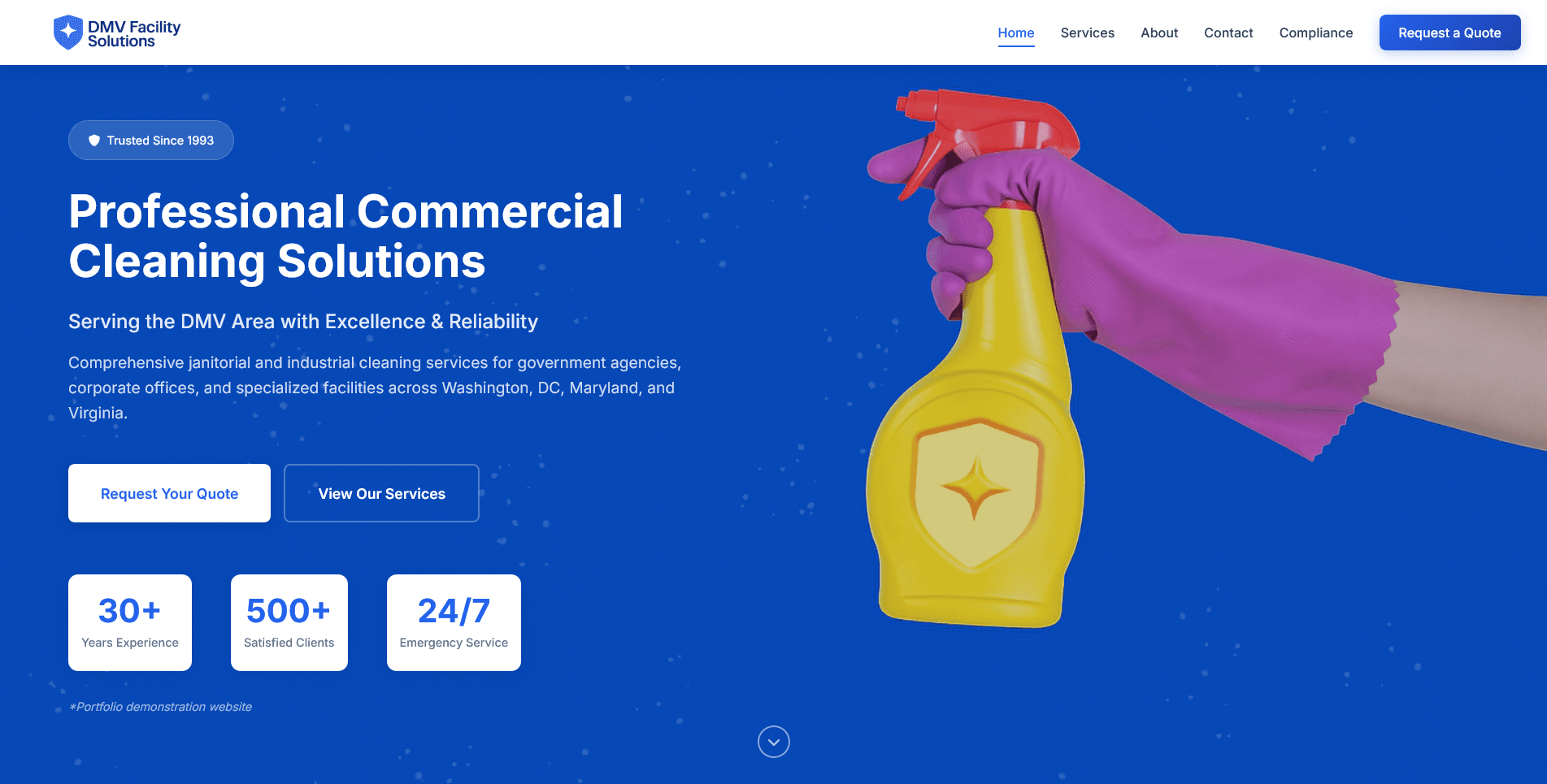 DMV Facility Solutions site preview