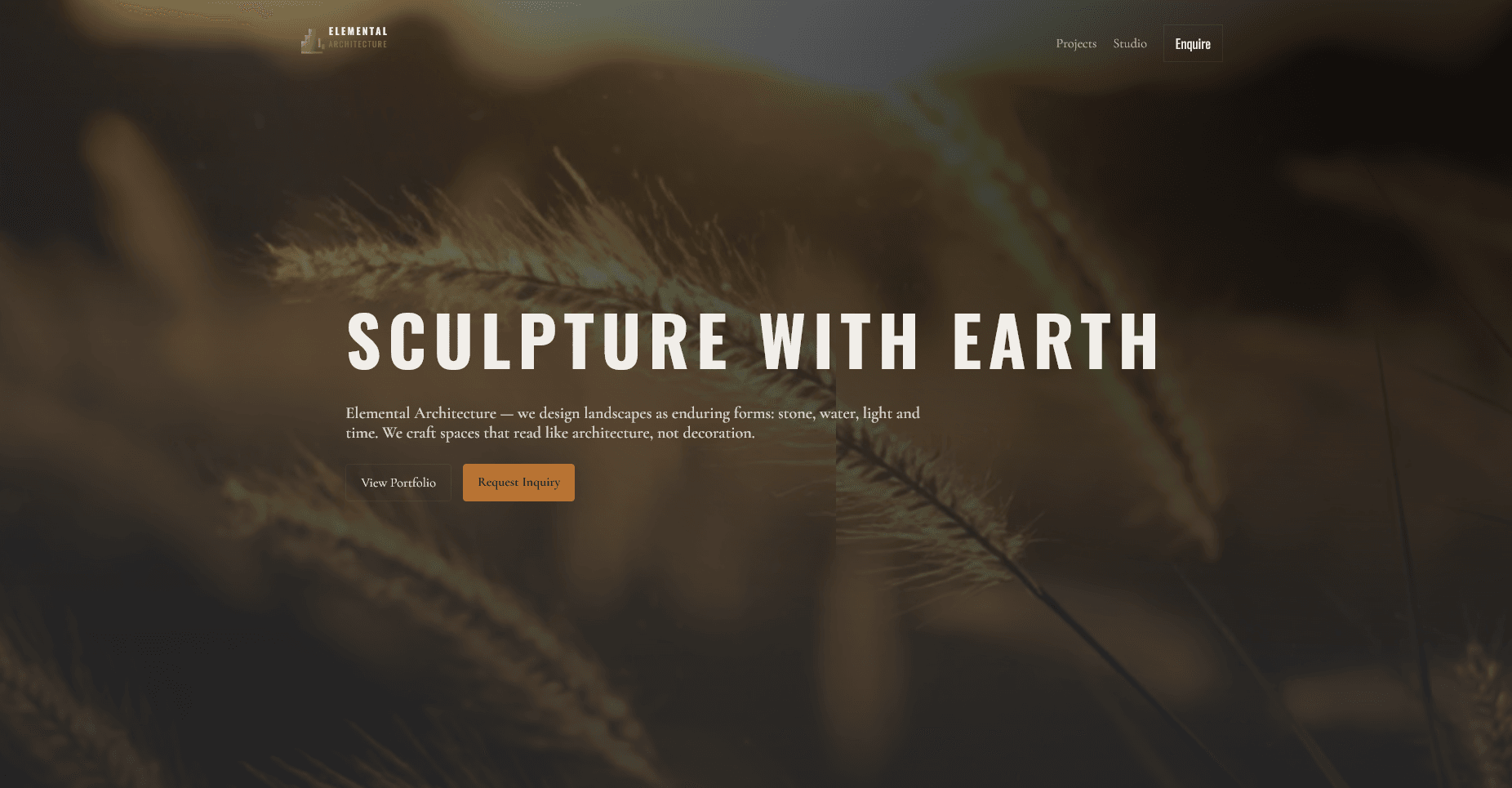 Elemental Architecture site preview