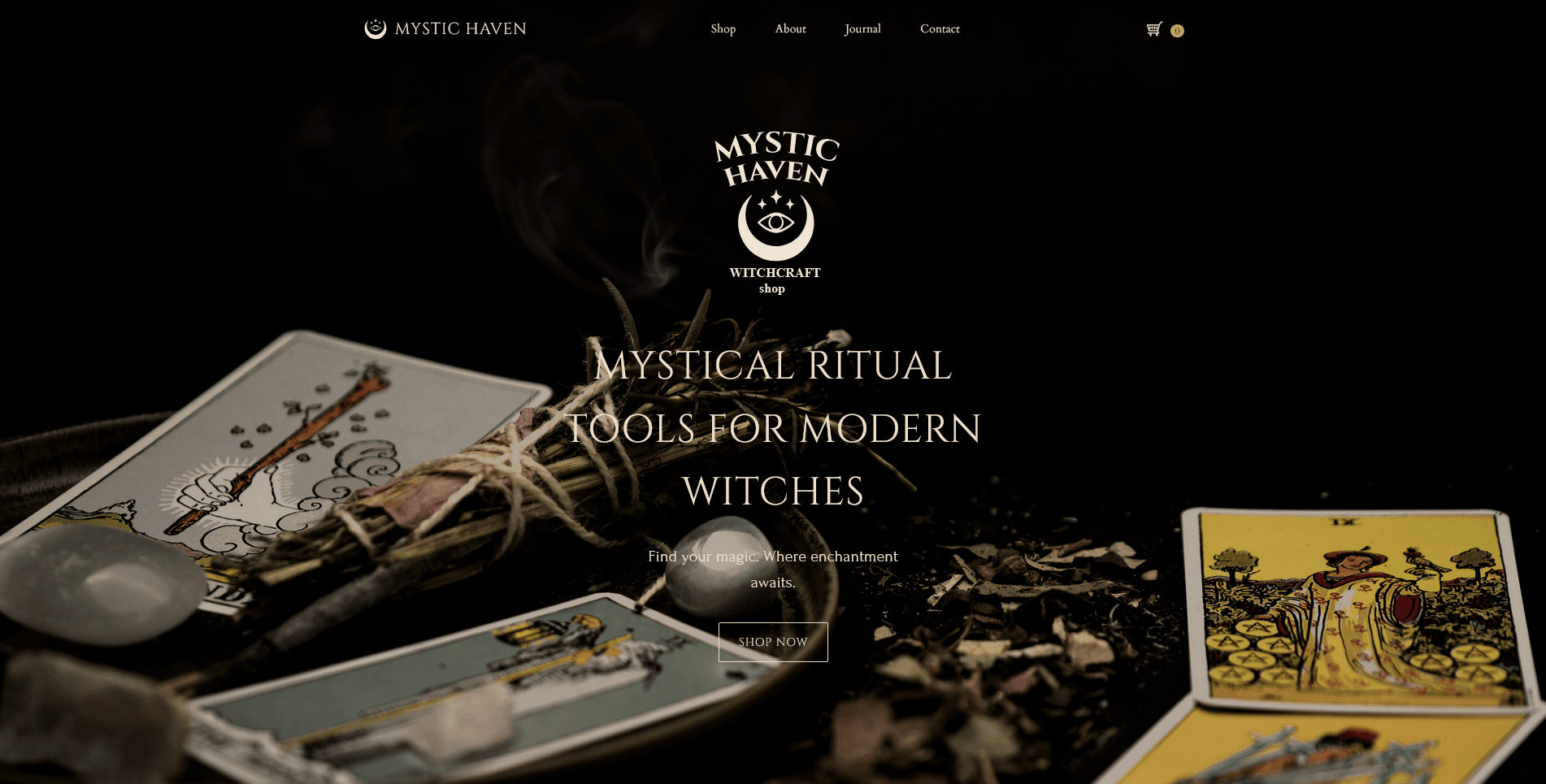 Mystic Haven site preview