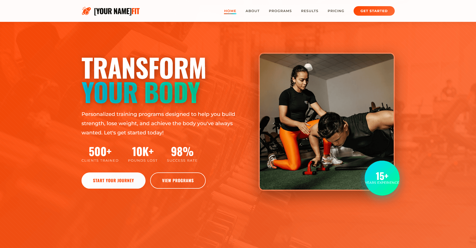 Momentum Training site preview