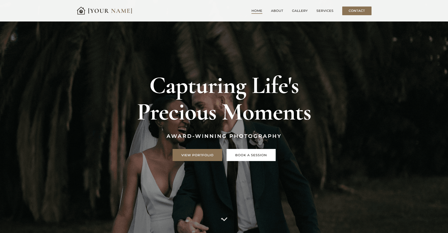 Photographer site preview