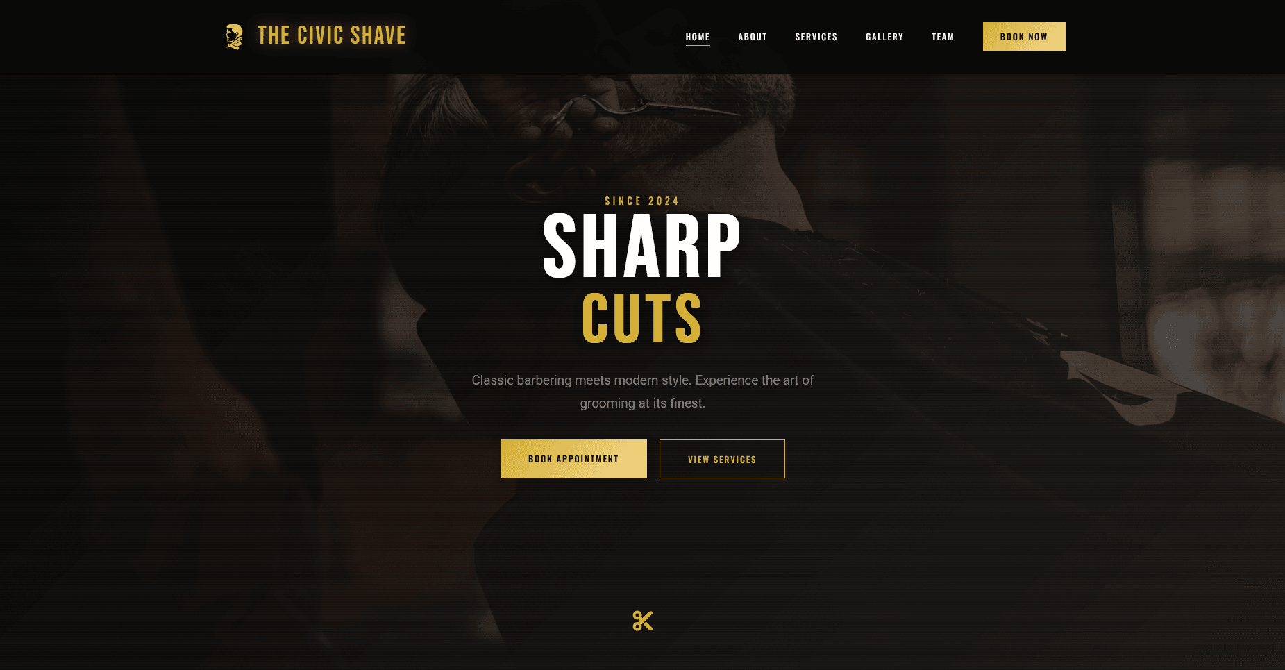 The Civic Shave site preview