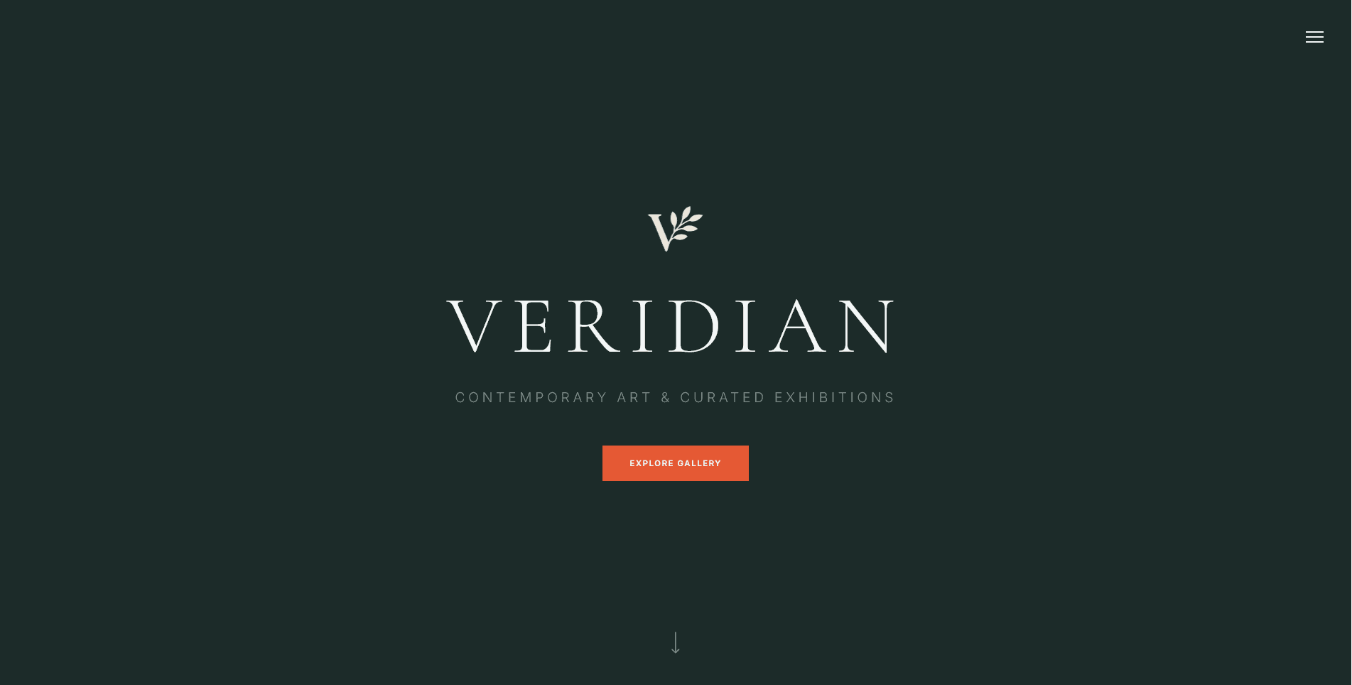 Viridian Gallery site preview