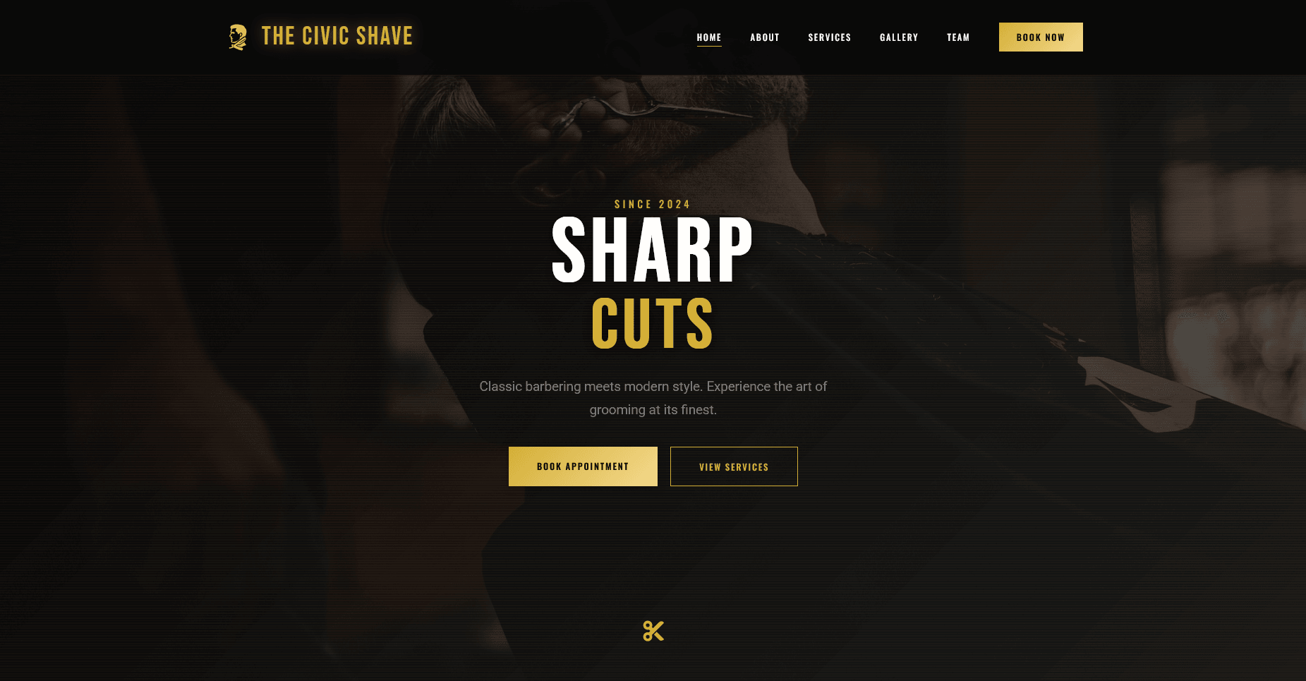 The Barbershop website