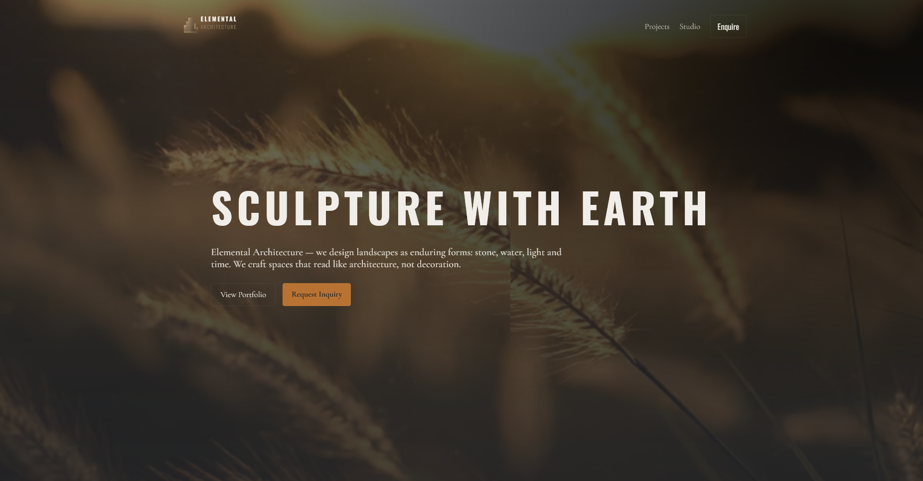 Elemental Architecture website